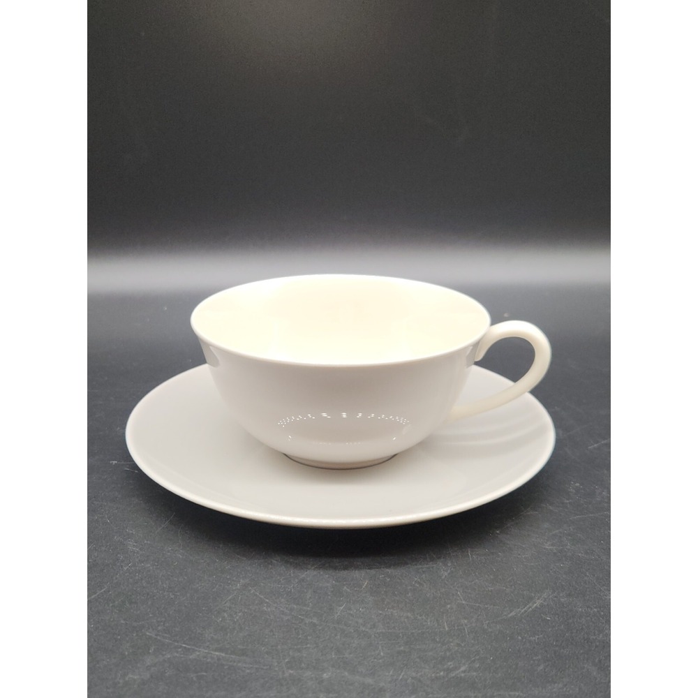 Pickard China Gray Beige Tea Cup And Saucer Set